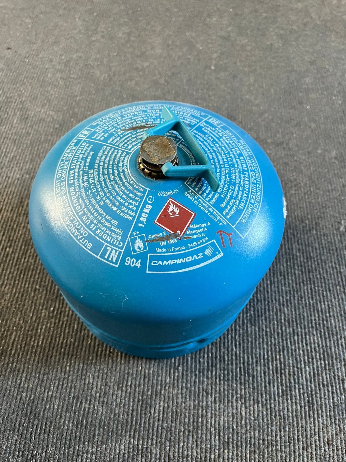 Campinggaztank 904, Ophalen, Gebruikt