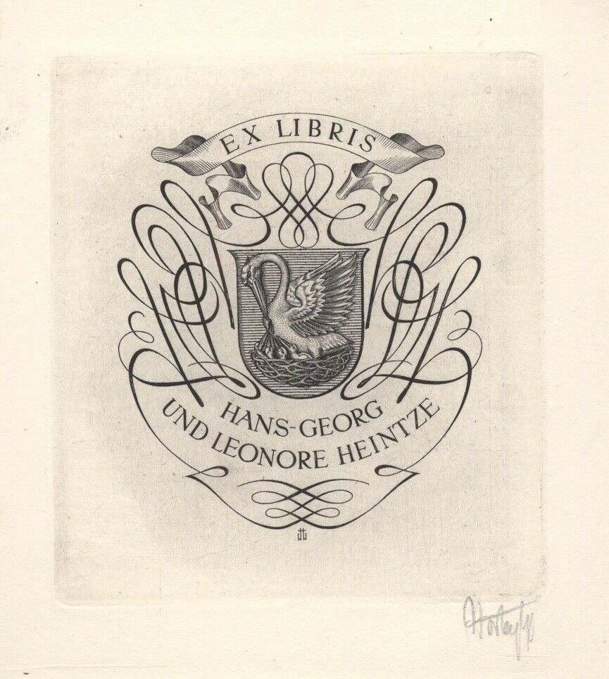 1240 Ex Libris Oostenrijk : Hubert Woyty-Wimmer, z.j., Antiek en Kunst, Kunst | Etsen en Gravures, Verzenden