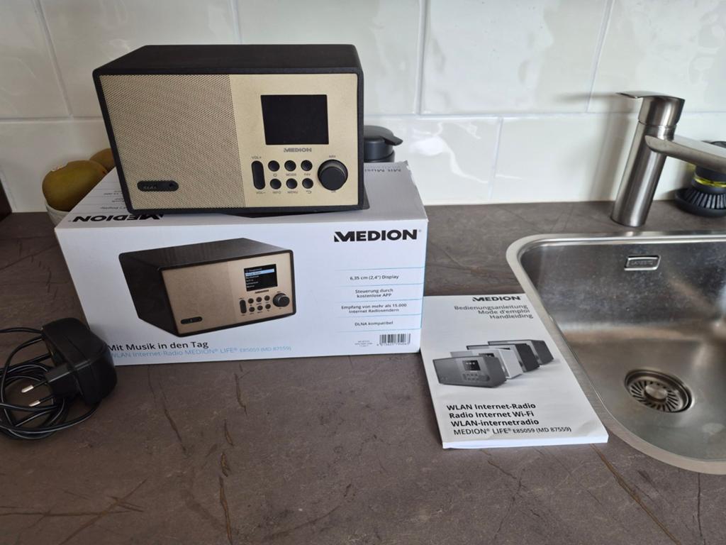Medion WLAN Internetradio - Zo goed als nieuw, Audio, Tv en Foto, Radio's, Zo goed als nieuw, Radio, Ophalen