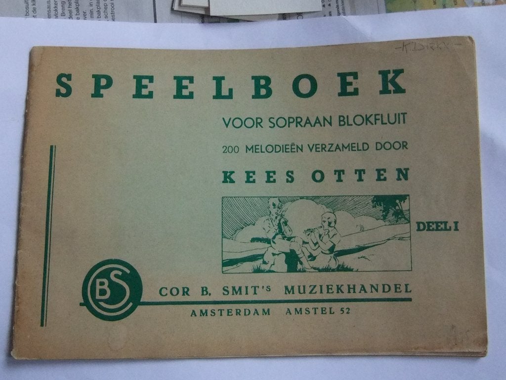 Speelboek voor Sopraan Blokfluit - Kees Otten (Deel I), Gebruikt, Verzenden, Overige genres, Les of Cursus