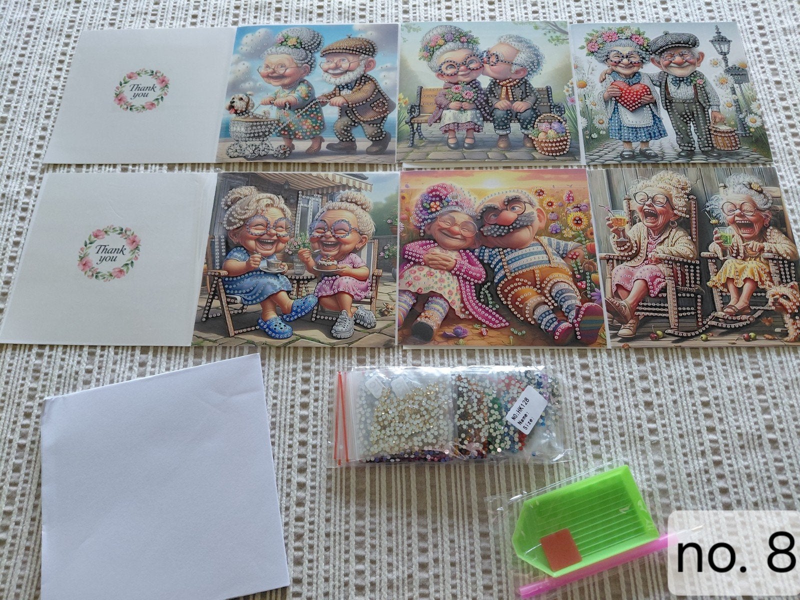 Diamond painting wenskaarten om zelf nog te maken, Hobby en Vrije tijd, Ophalen of Verzenden, Nieuw, Overige thema's, Overige typen