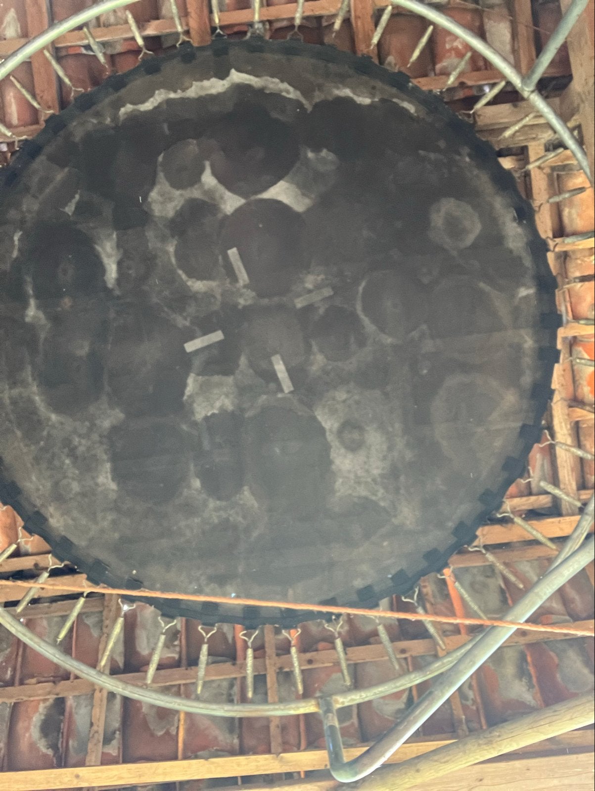 Trampoline met vangnet diameter 250, Ophalen, Gebruikt
