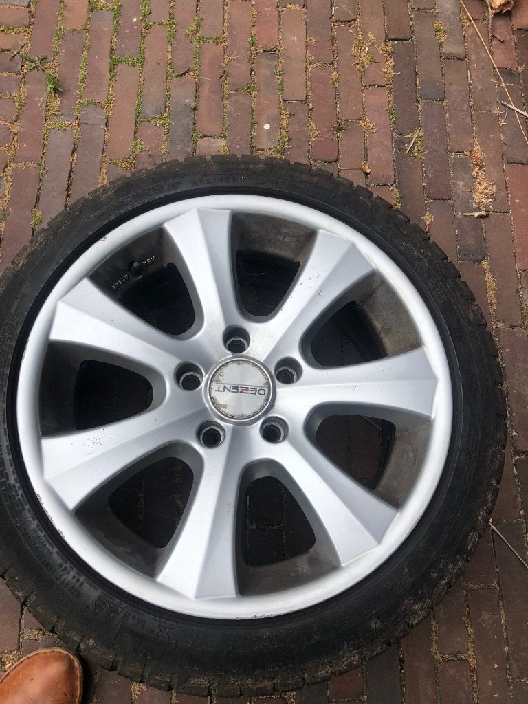velgen aluminium 225 / 45 R17 ex BMW325x, Ophalen, Gebruikt, Velg(en), 17 inch