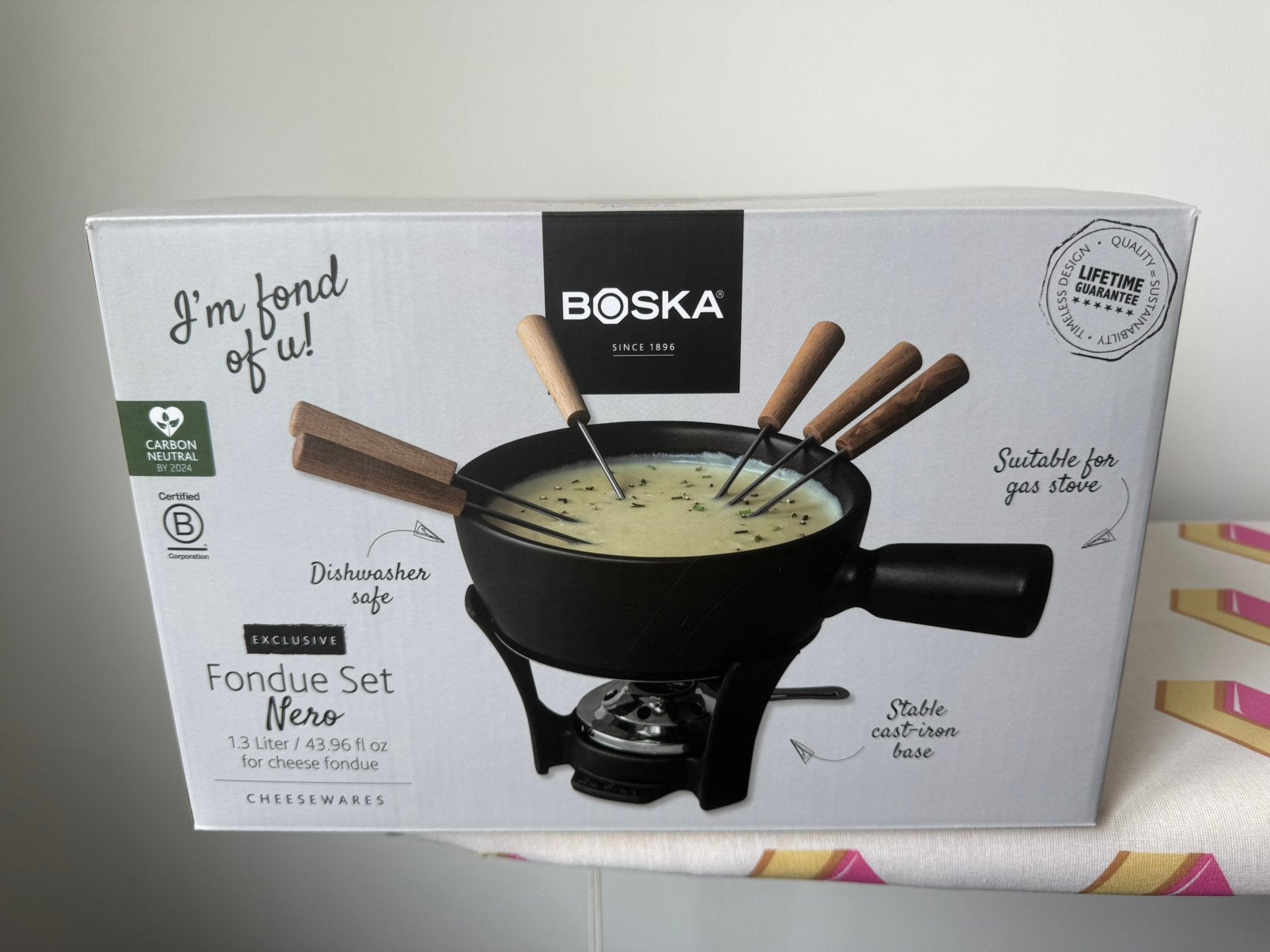 Boska Fondue Set Nero, Witgoed en Apparatuur, Ophalen, Nieuw, Brander, Fondueset