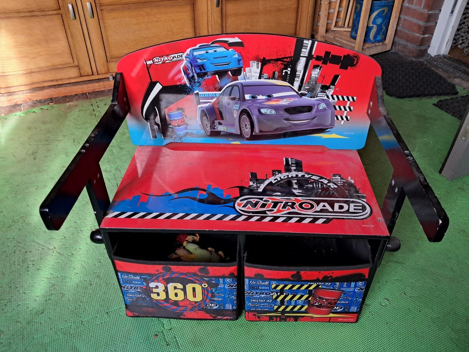 Kinderbankje met Cars-thema en opbergruimte, Ophalen, Gebruikt, Overige typen