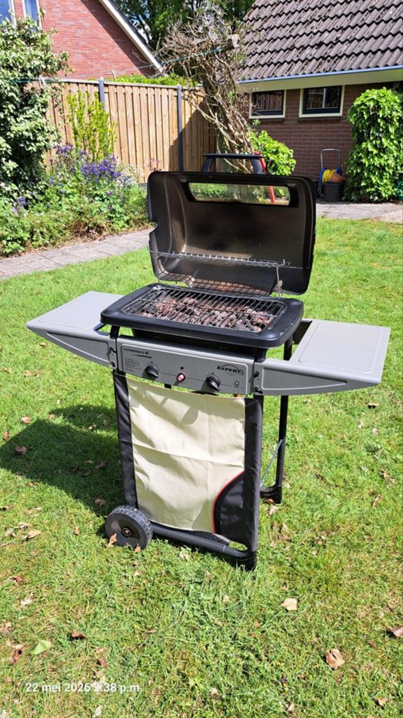 Gasbarbecue Campingaz expert 2 Plus met zijtafels, Ophalen, Gebruikt, Campingaz