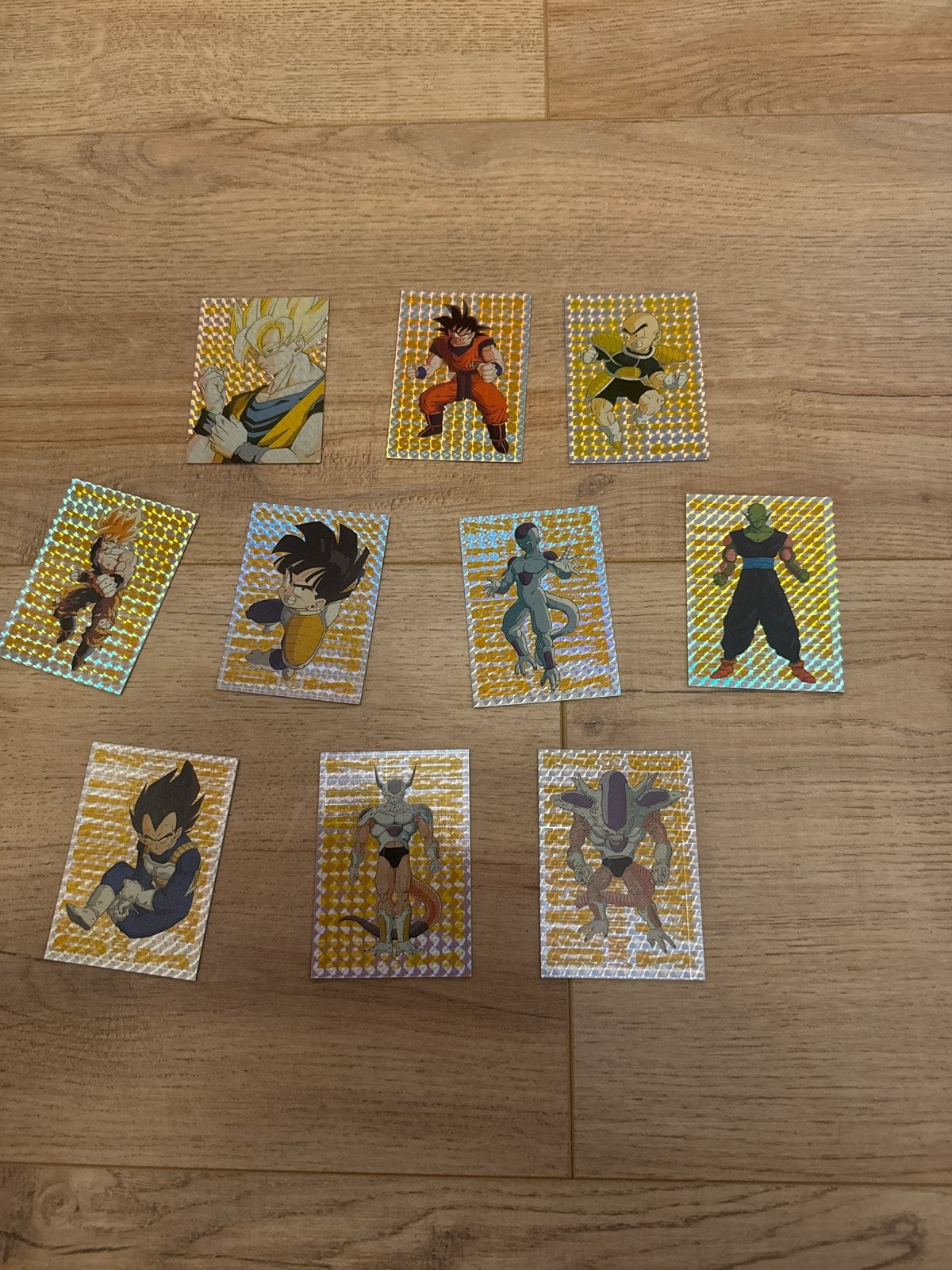 Dragonball Z serie 3 G1 t/m 10 kaarten, Verzamelen, Verzenden, Gebruikt