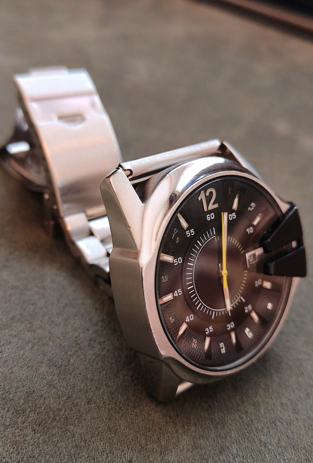 Gebruikte diesel horloge, Ophalen of Verzenden, Gebruikt, Zwart, Android
