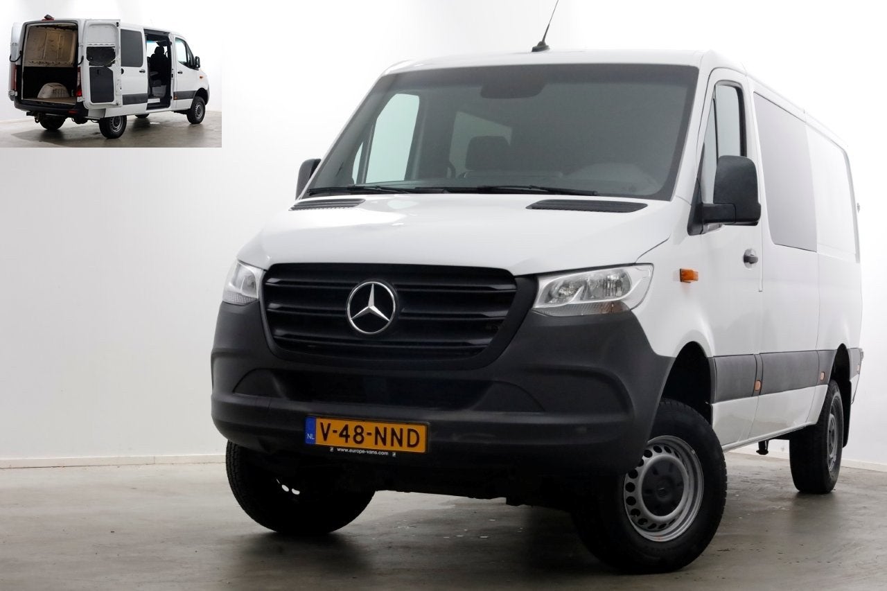 Mercedes-Benz Sprinter 316 CDI 163pk L2H1 D.C. 4x4 ZG3 Airco, 13 km/l, Dealer onderhouden, 2534 kg, Euro 6
