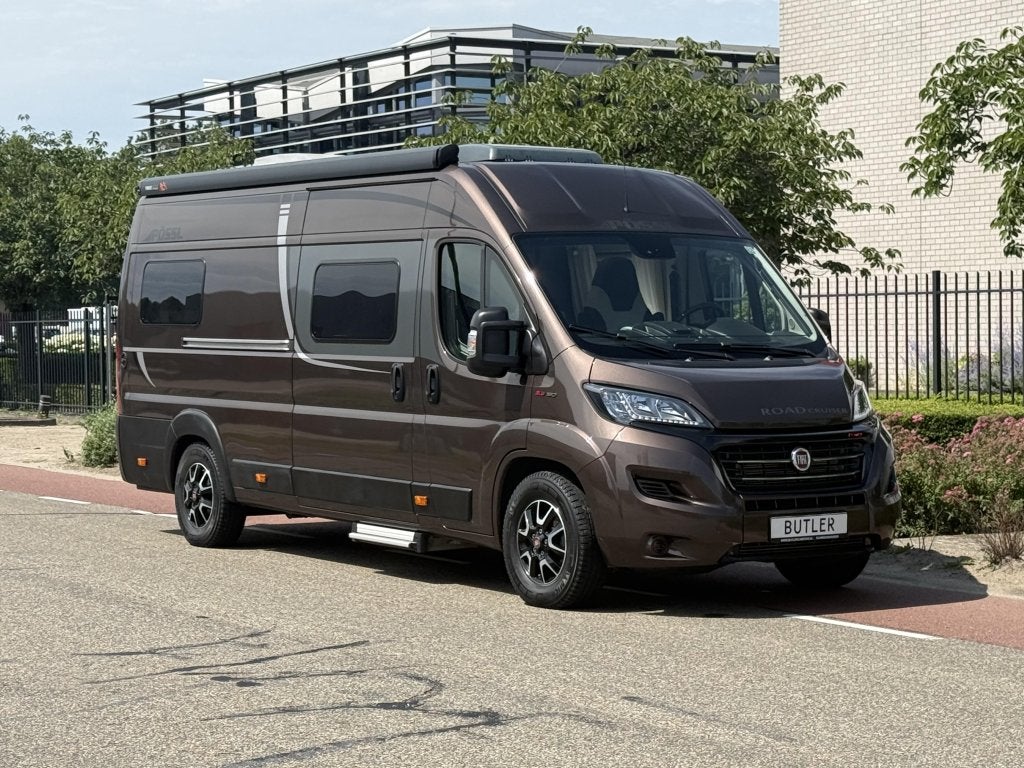 Pössl Roadcruiser 640 2021 35.000KM AUT 160PK, Caravans en Kamperen, Campers, Automaat, Ringverwarming, Fiat, Tot en met 2