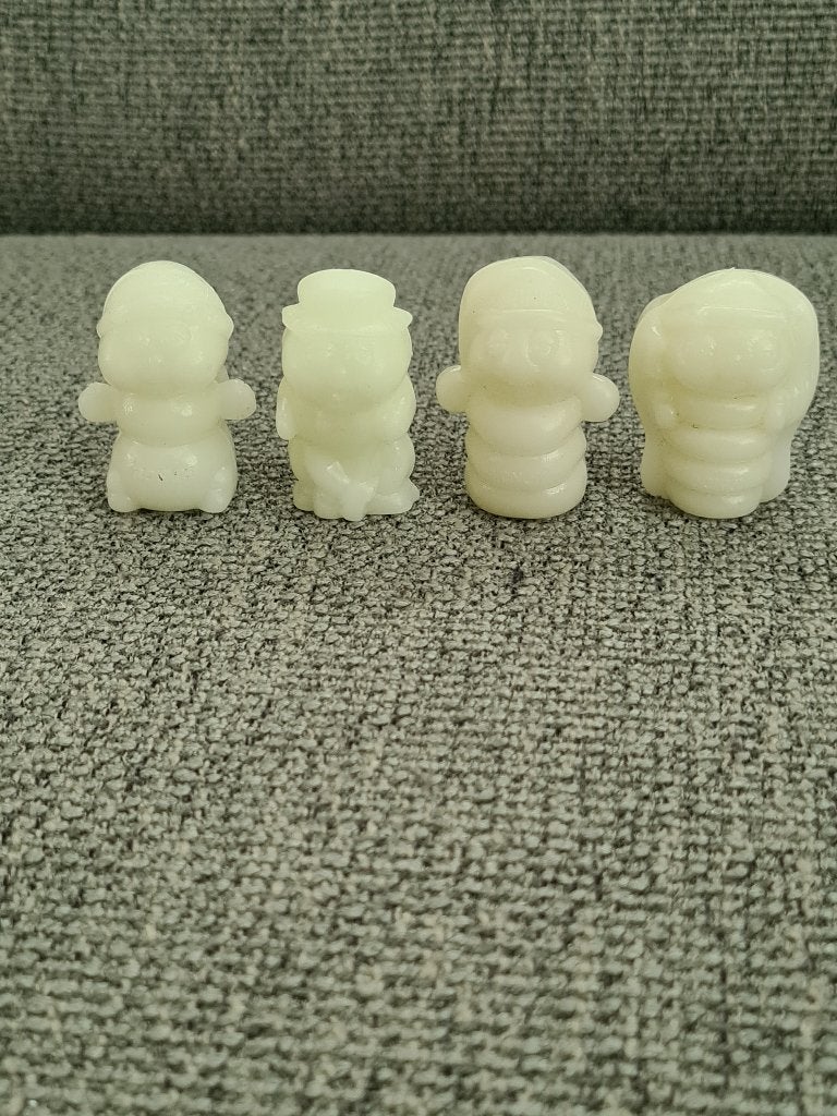 Glo friends worm glow in the dark vintage poppetjes bonux, Gebruikt, Nvt, Nvt, Verzenden