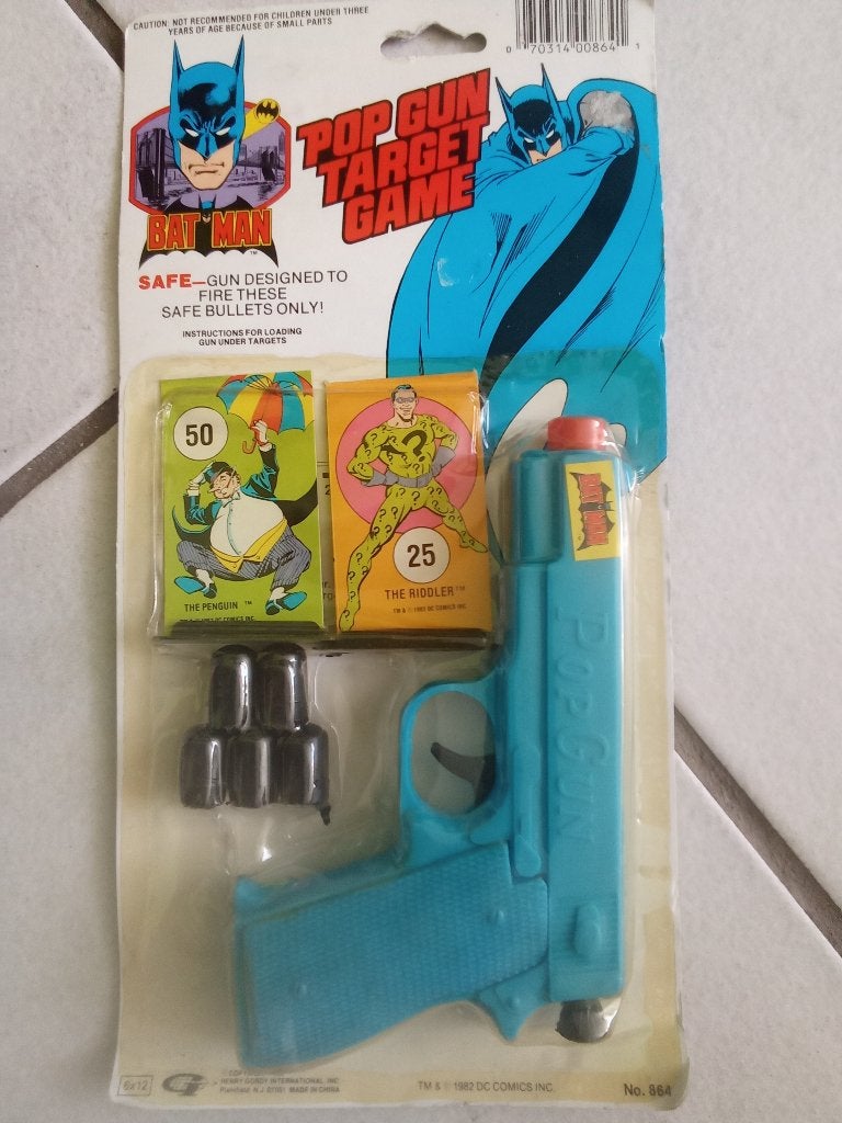 Batman  pop gun target game, Ophalen of Verzenden, Zo goed als nieuw