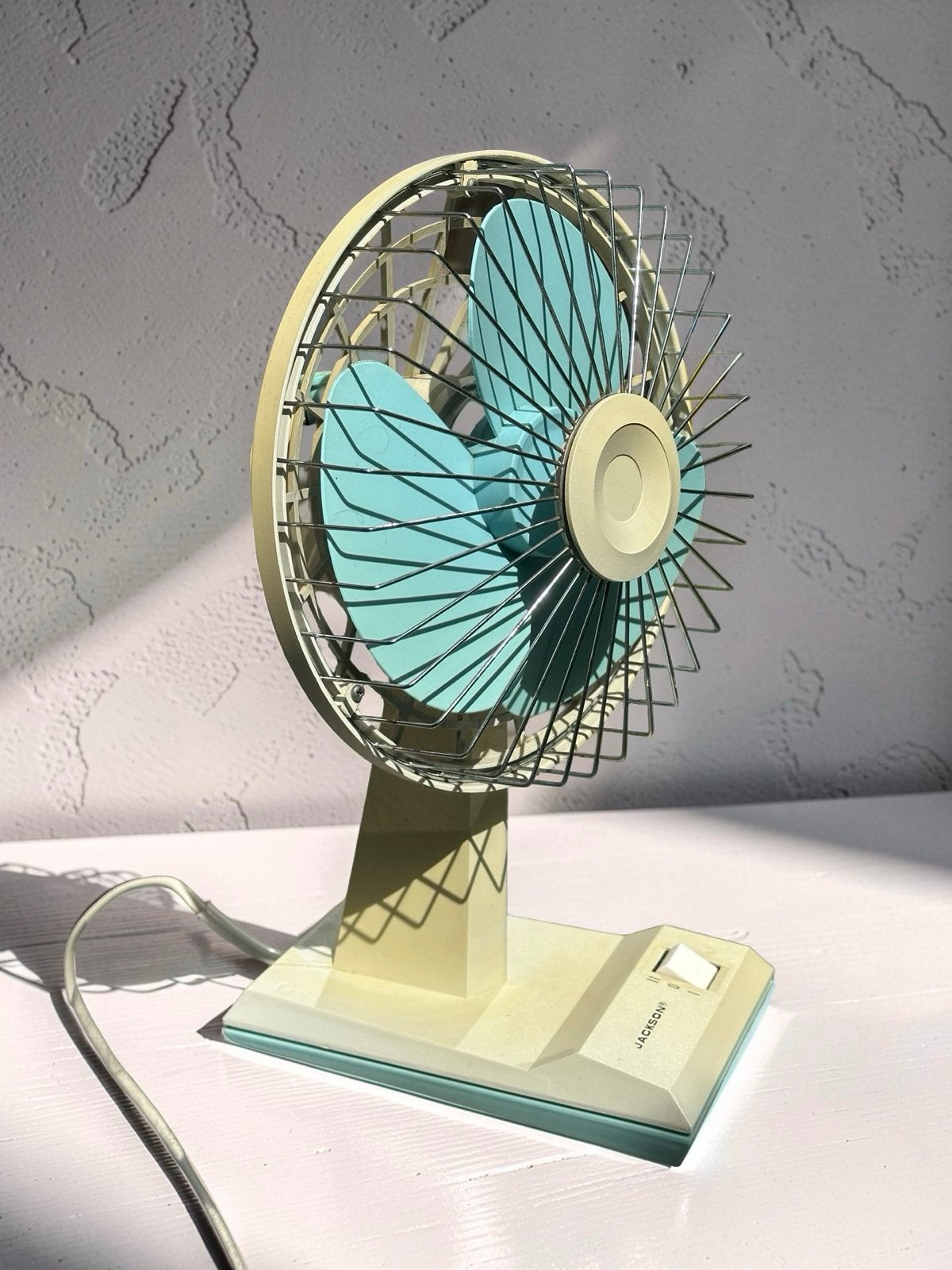 Vintage Jackson Tafelventilator - Werkend & Decoratief, Witgoed en Apparatuur, Ophalen of Verzenden, Gebruikt, Tafelventilator