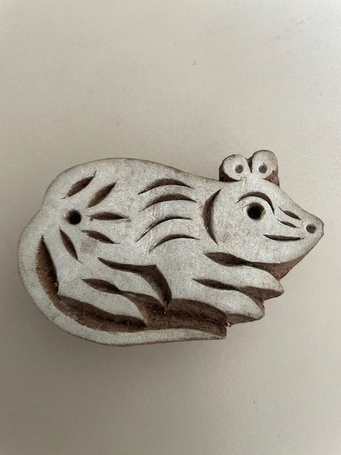 vintage houten stempel. Egel. Jaren '70., Ophalen