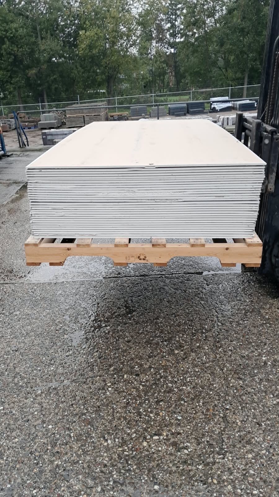 Partij gipsplaten 12,5mm dik  240x120 4 zijdig AK 31 stuks, Ophalen, Zo goed als nieuw