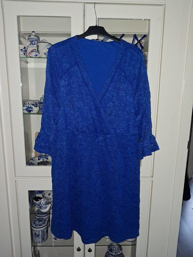 MS Mode jurk maat 48, kobaltblauw, ongedragen, Blauw, Maat 46/48 (XL) of groter, Nieuw, Ophalen of Verzenden