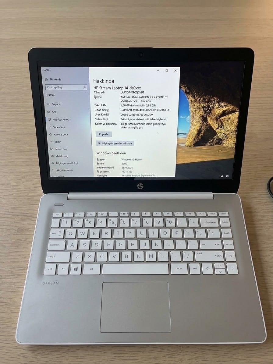 HP Stream Laptop 14-ds0xxx - Wit, 4GB RAM, 64GB opslag, Computers en Software, Ophalen, Qwerty, Minder dan 2 Ghz, 14 inch