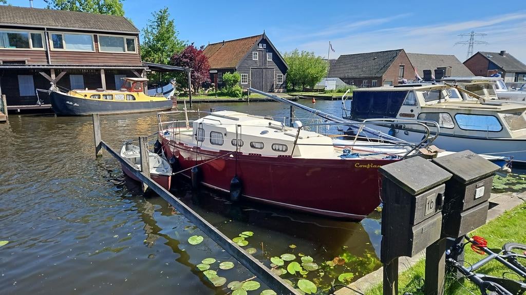 Stalen Motorjacht+Kano Ruilen/kopen + ligplaats in warmond, Watersport en Boten, Ophalen, Gebruikt