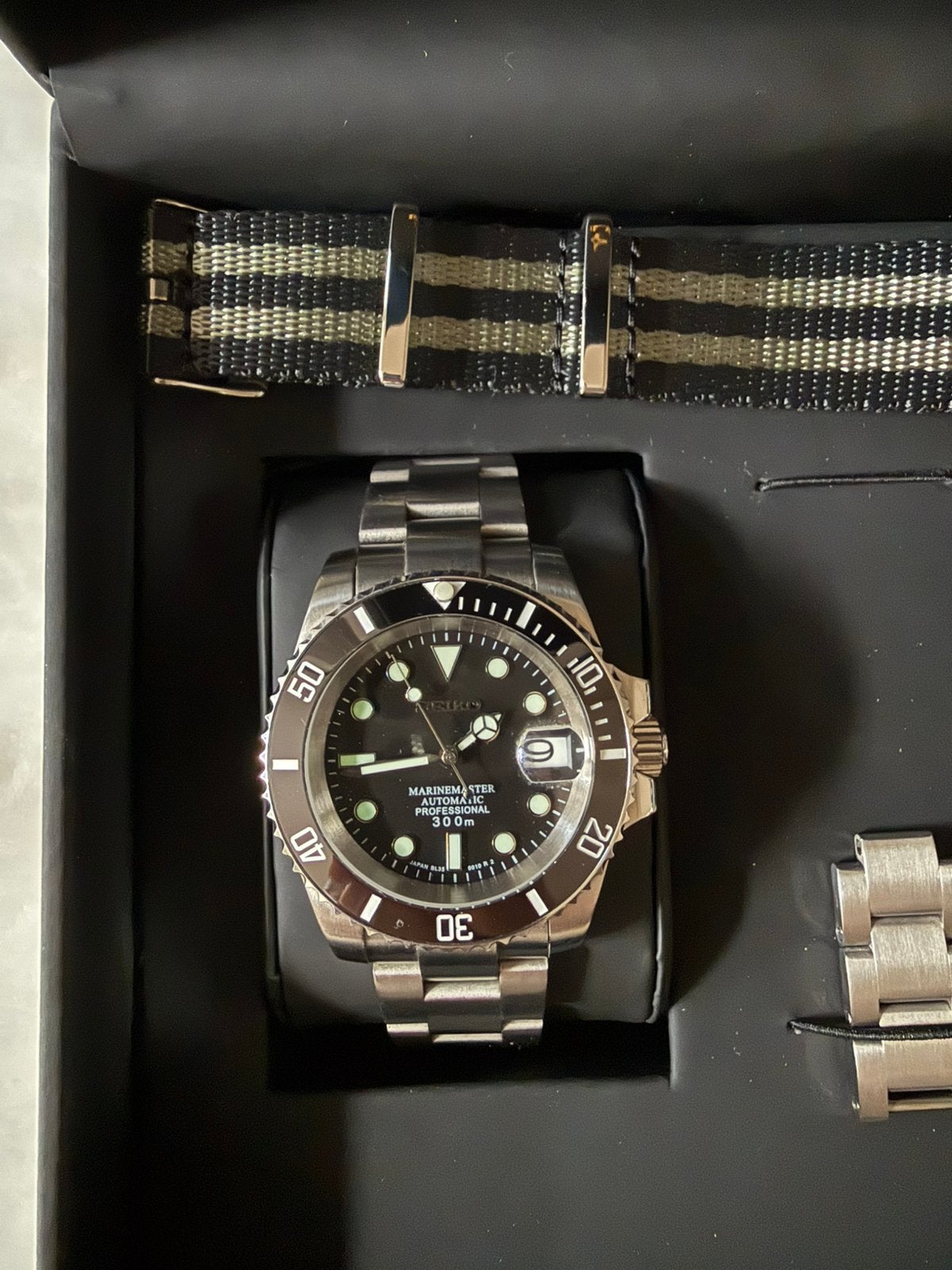 Seiko mod marinemaster, Ophalen of Verzenden, Zo goed als nieuw, Staal, Seiko