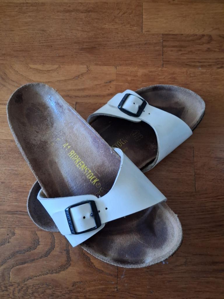 Birkenstock slippers maat 40 wit gedragen, Wit, Gedragen, Birkenstock, Ophalen