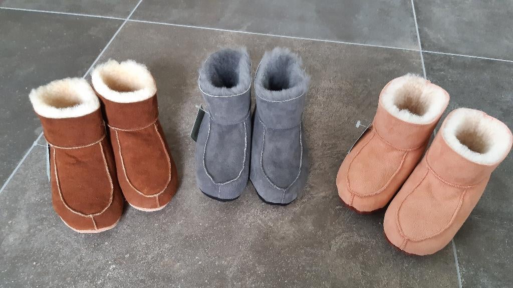 Kinderpantoffels Maat28/29 Texel Lamsbont Eigen Atelier Warm, Jongen of Meisje, Coby Dogger Bontcouture, Nieuw, Ophalen of Verzenden
