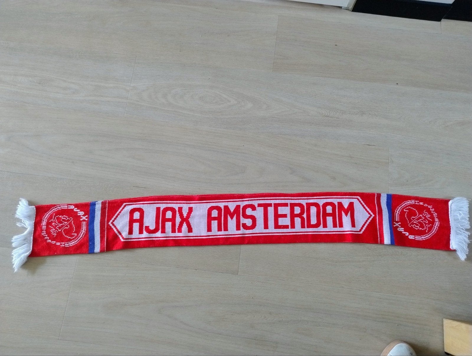Ajax Amsterdam sjaal, Maat XL, Ophalen of Verzenden, Gebruikt, Clubaccessoires