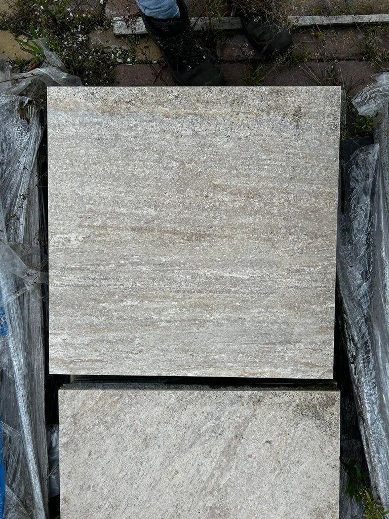 2,16m2 Keramische tegels Quartz Gold 60x60x4, Keramiek, Nieuw, Ophalen of Verzenden, Minder dan 5 m²