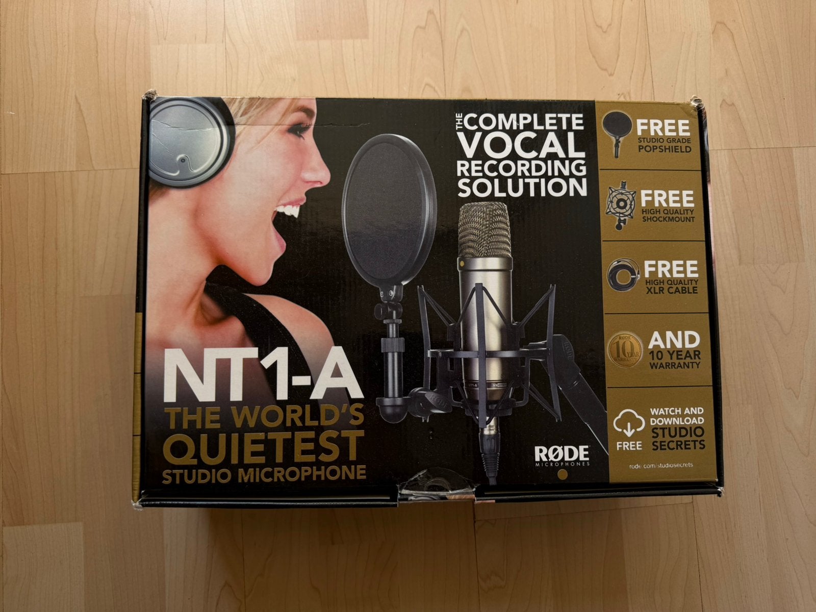 RØDE NT1‑A – Studio Condensator Microfoon, Computers en Software, Besturingssoftware, Ophalen of Verzenden, Zo goed als nieuw