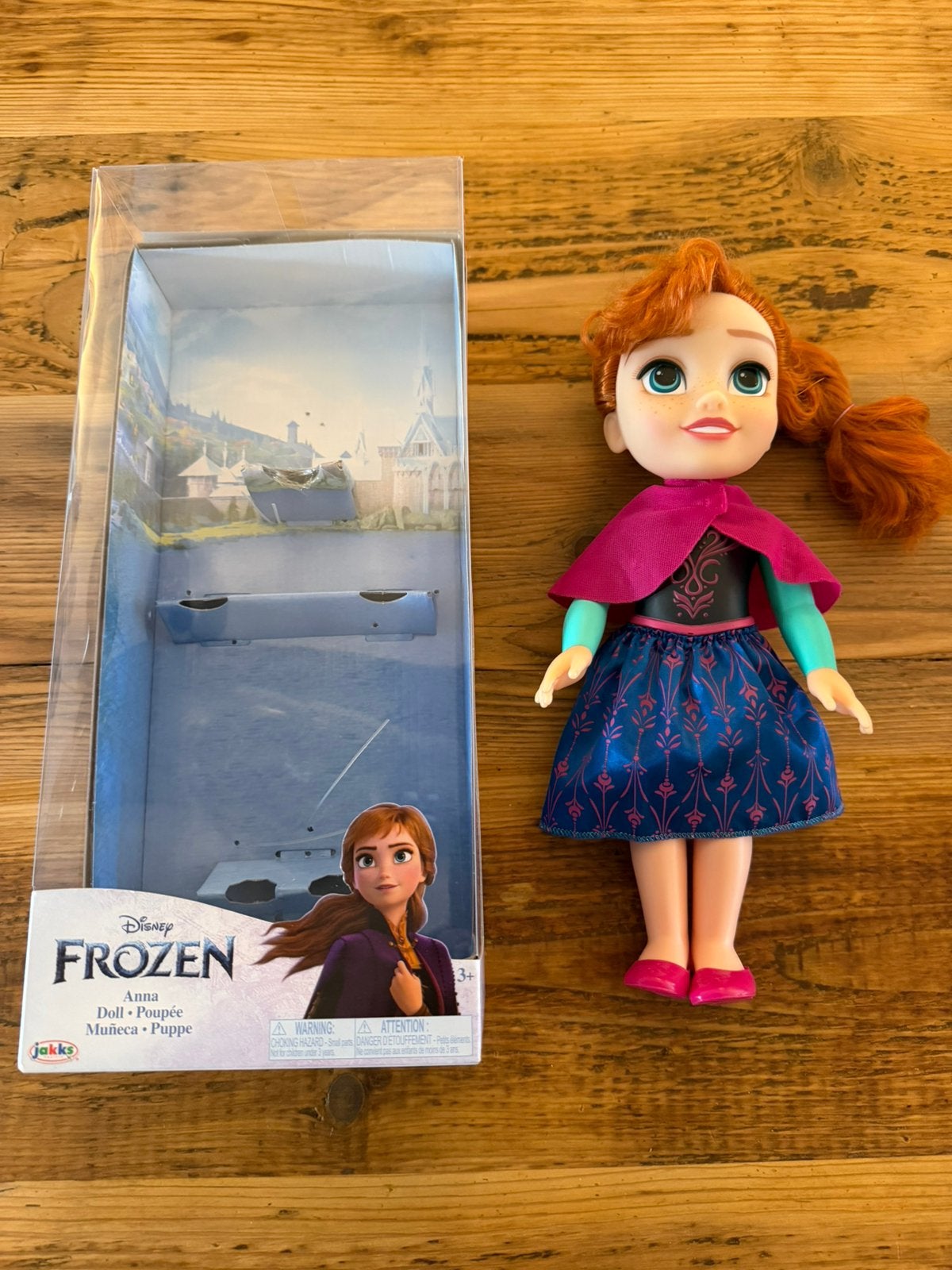 Grote Anna pop van 36 cm van Frozen van Disney, Ophalen of Verzenden, Zo goed als nieuw, Overige typen