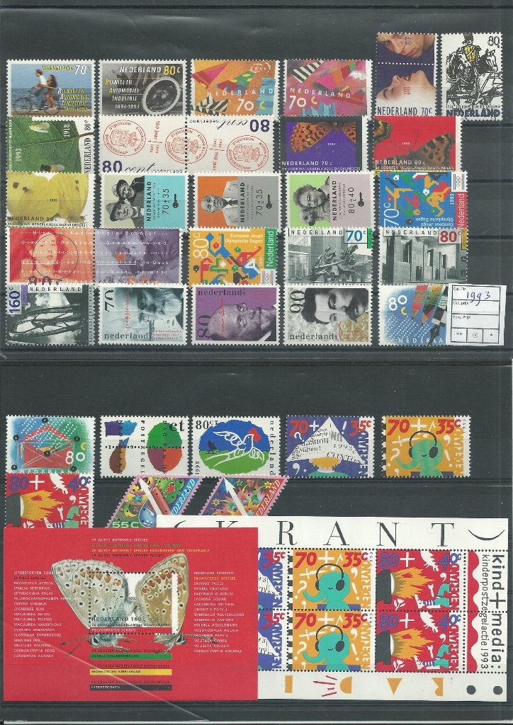 Nederland, Complete Jaargang 1993, Postfris., Ophalen of Verzenden, Na 1940, Postfris