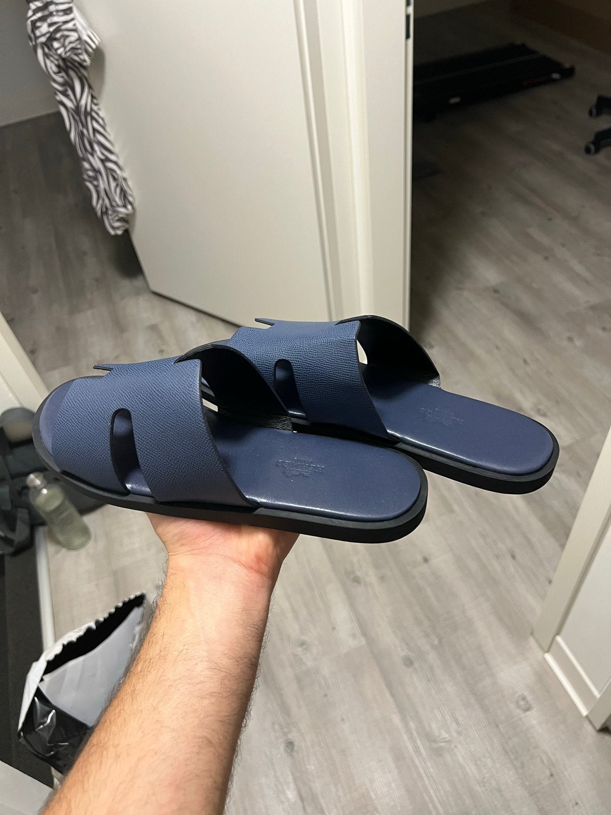 Izmir sandalen - Blauw - Maat 42, Slippers, Blauw, Ophalen of Verzenden, Zo goed als nieuw
