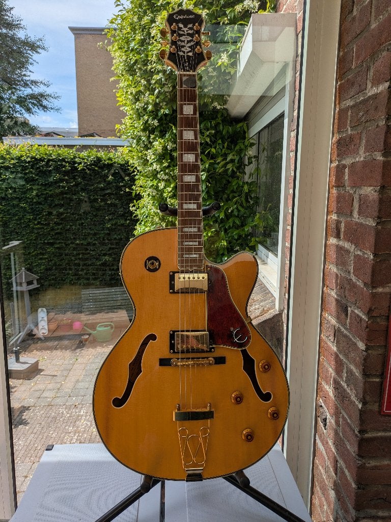 Epiphone Emperor II NA Joe Pass, Ophalen, Zo goed als nieuw, Semi-solid body, Epiphone