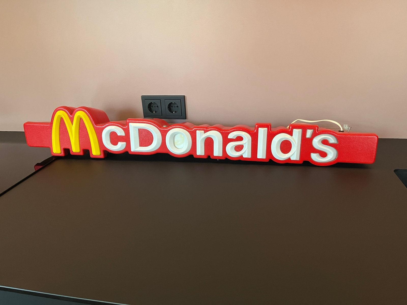 Zeldzame Mc Donald’s lichtbak reclame, 97cm lang, Ophalen, Lichtbak of (neon) lamp