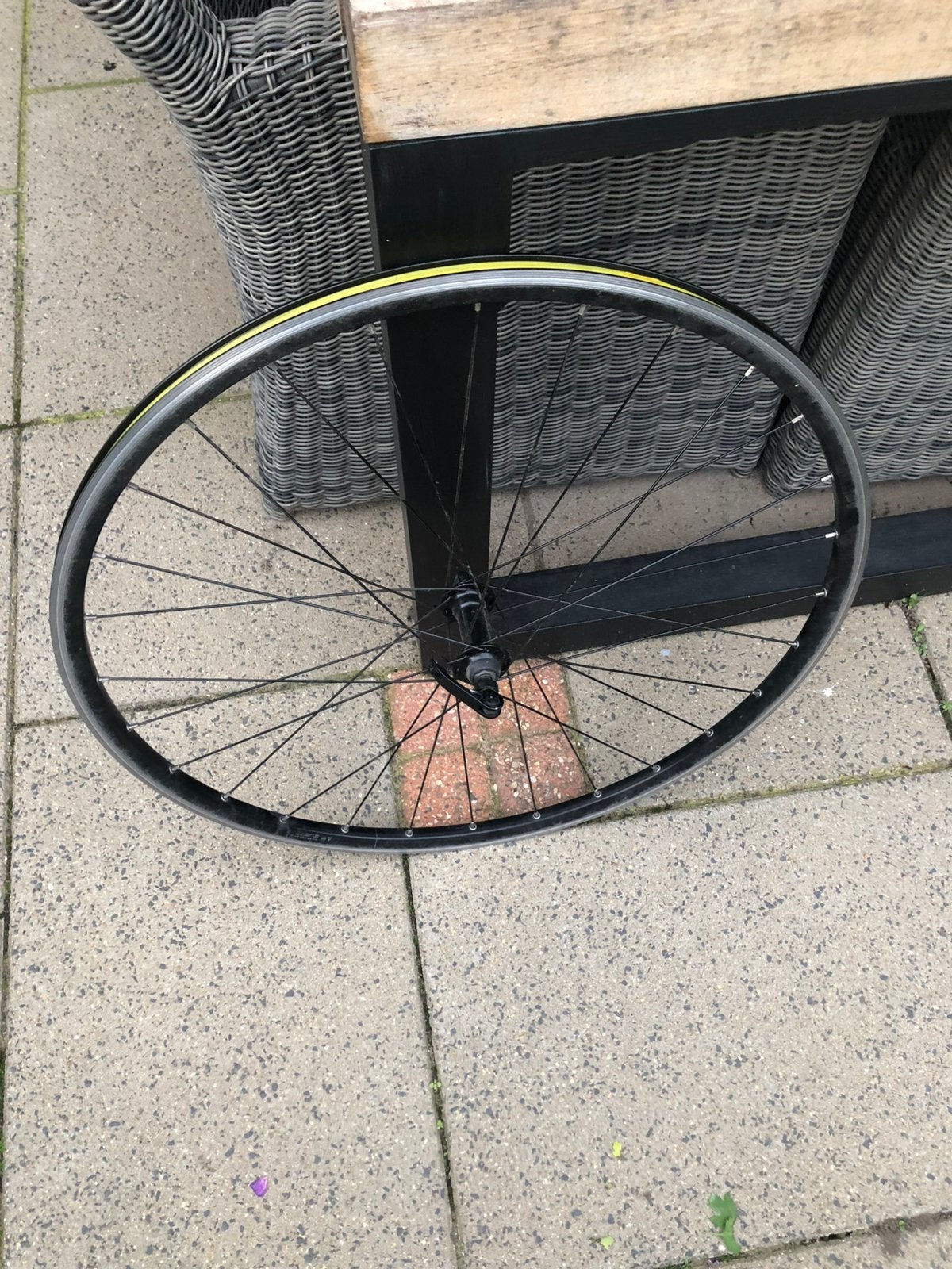 Voorwiel zwart, Fietsen en Brommers, Zo goed als nieuw, Aluminium, Racefiets, Ophalen