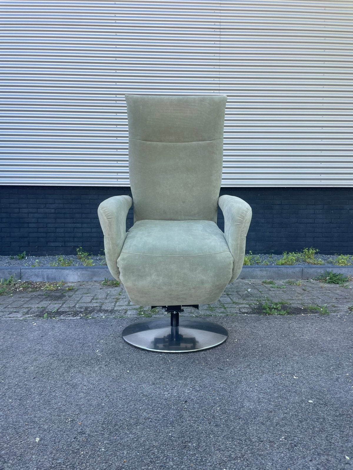 Nette mint groene elektrische sta op stoel / relax fauteuil, Minder dan 75 cm, Ophalen of Verzenden, A, 50 tot 75 cm