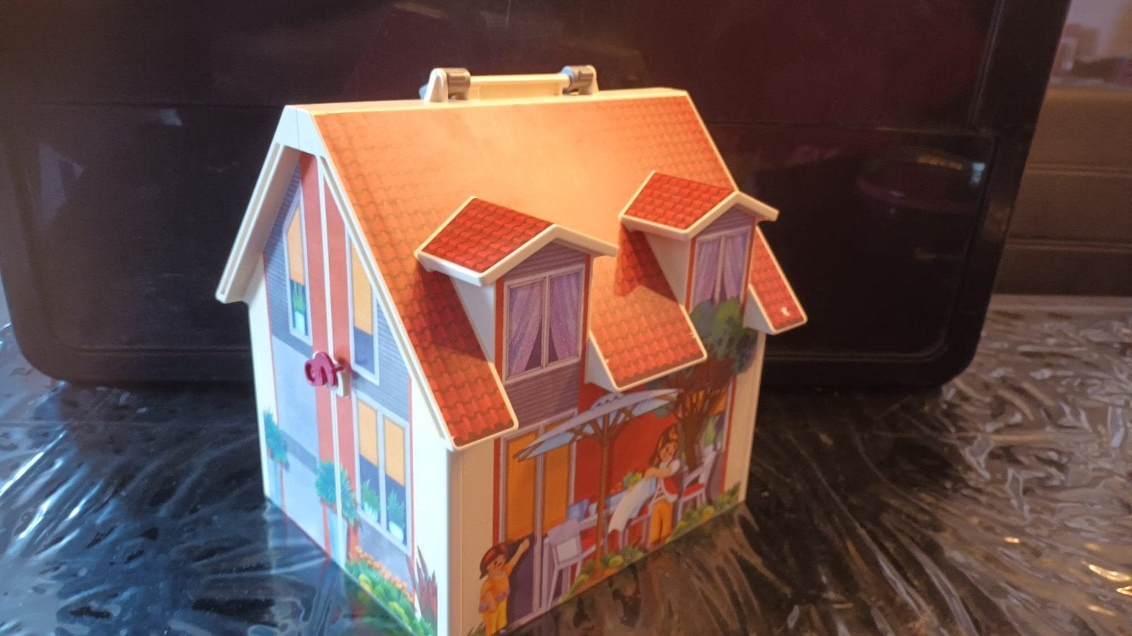 Playmobil Poppenhuis Draagbaar Speelhuisje, Ophalen of Verzenden, Gebruikt, Poppenhuis