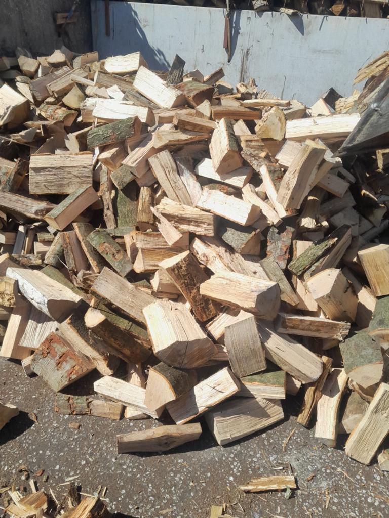 Haardhout kachelhout eik., 6 m³ of meer, Ophalen of Verzenden, Eikenhout, Blokken