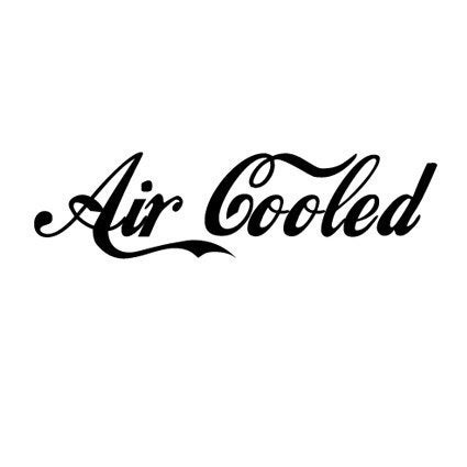 VW Air Cooled sticker | 15 cm Glans Rood, Verzenden