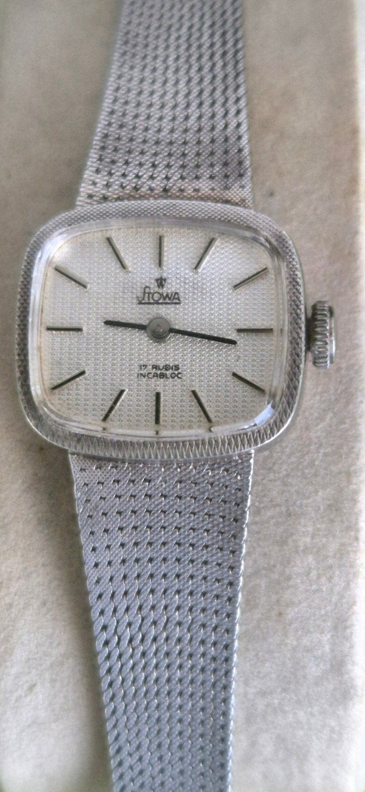 Stowa mechanisch dameshorloge 835 zilver, Ophalen of Verzenden, Zilver, Overige merken, 1960 of later