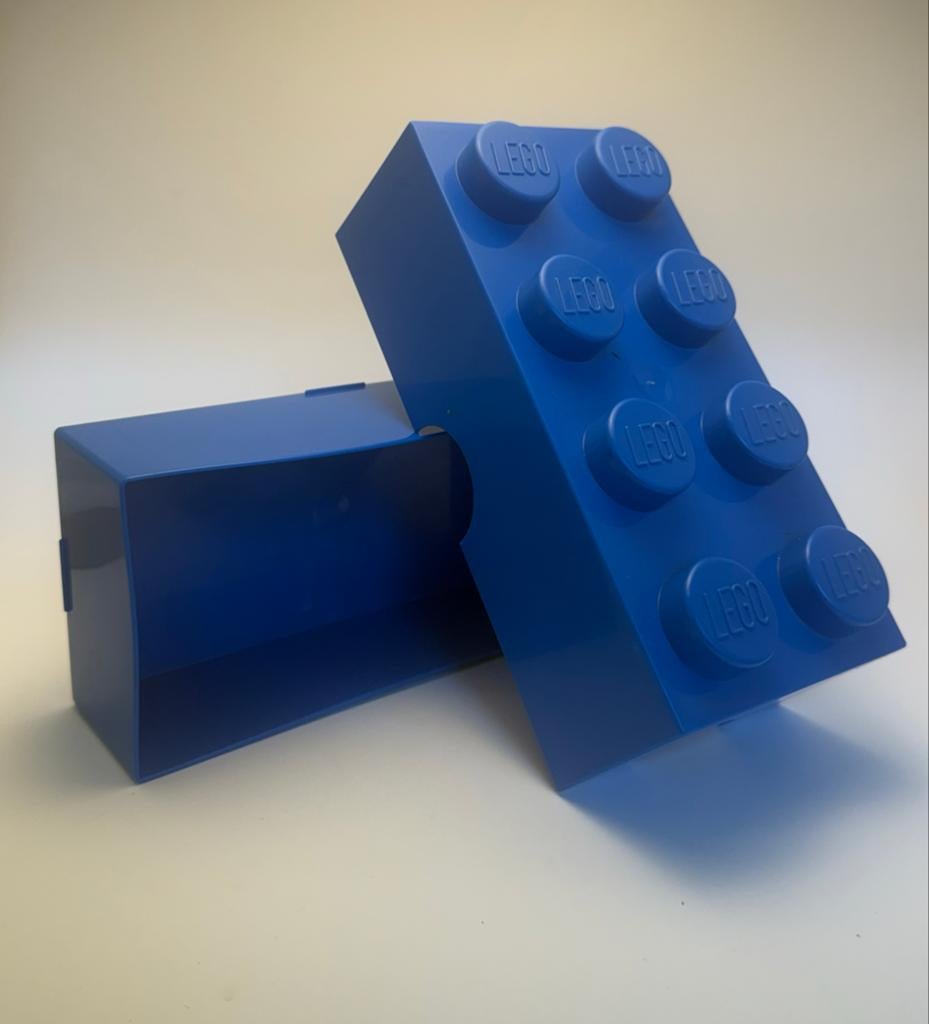 Blauwe LEGO Opbergdoos, Ophalen of Verzenden, Gebruikt, Overige typen, Lego