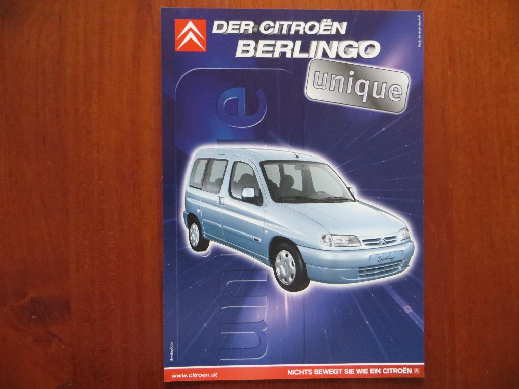 Citroën Berlingo Unique (jan. 2001), Ophalen of Verzenden, Nieuw, Citroën