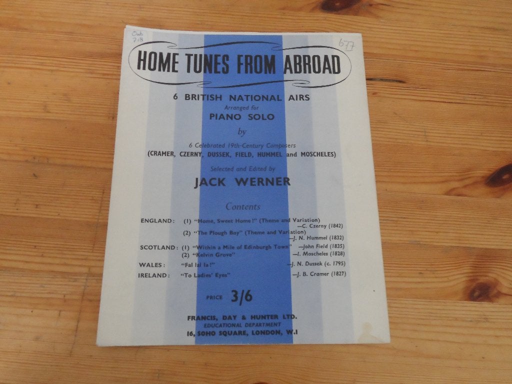 Home tunes from abroad - jack werner, Gebruikt, Ophalen of Verzenden, Artiest of Componist, Piano