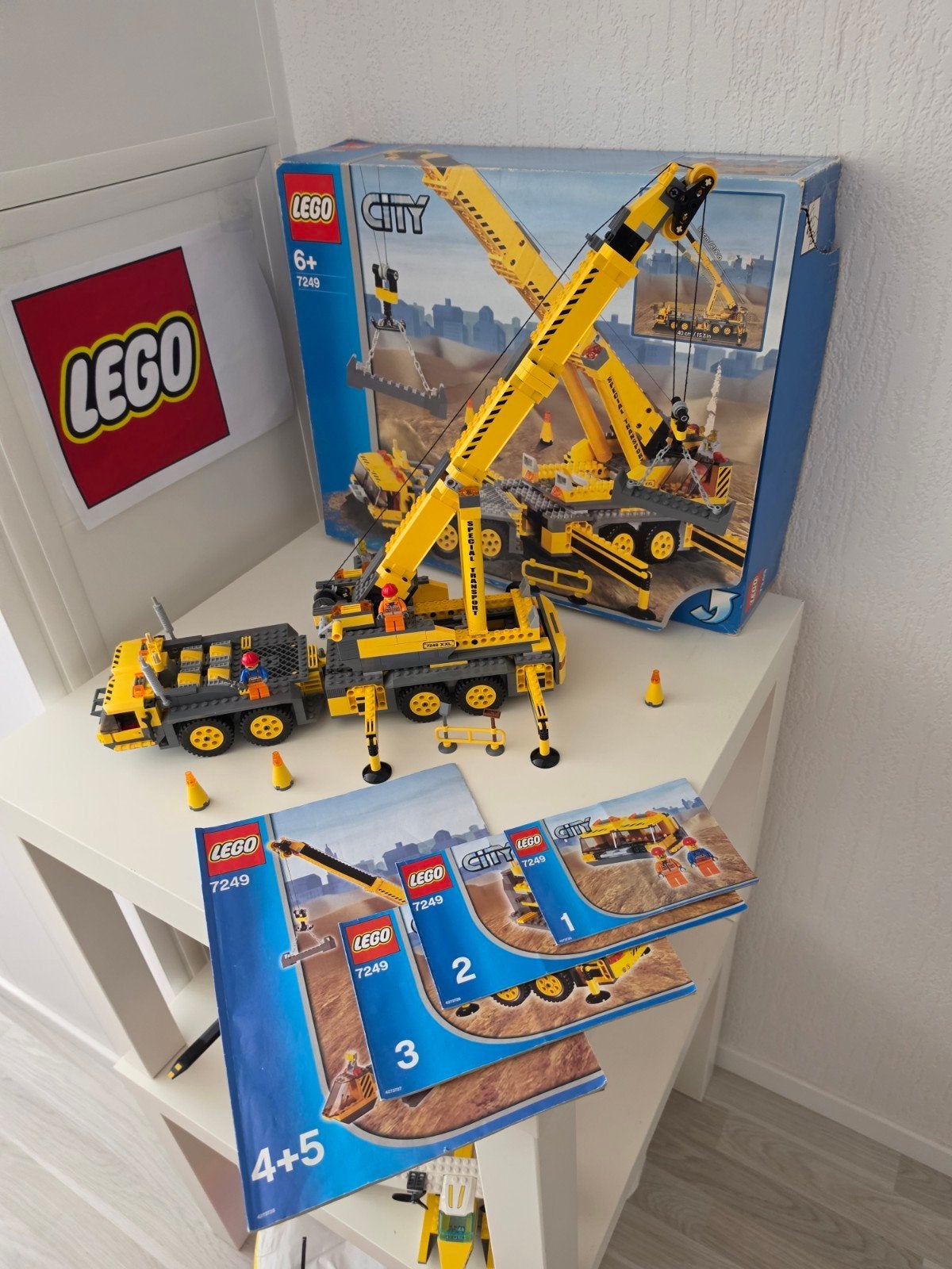 Lego Technic Hijskraan 7249, City, Lego, Ophalen of Verzenden, Zo goed als nieuw