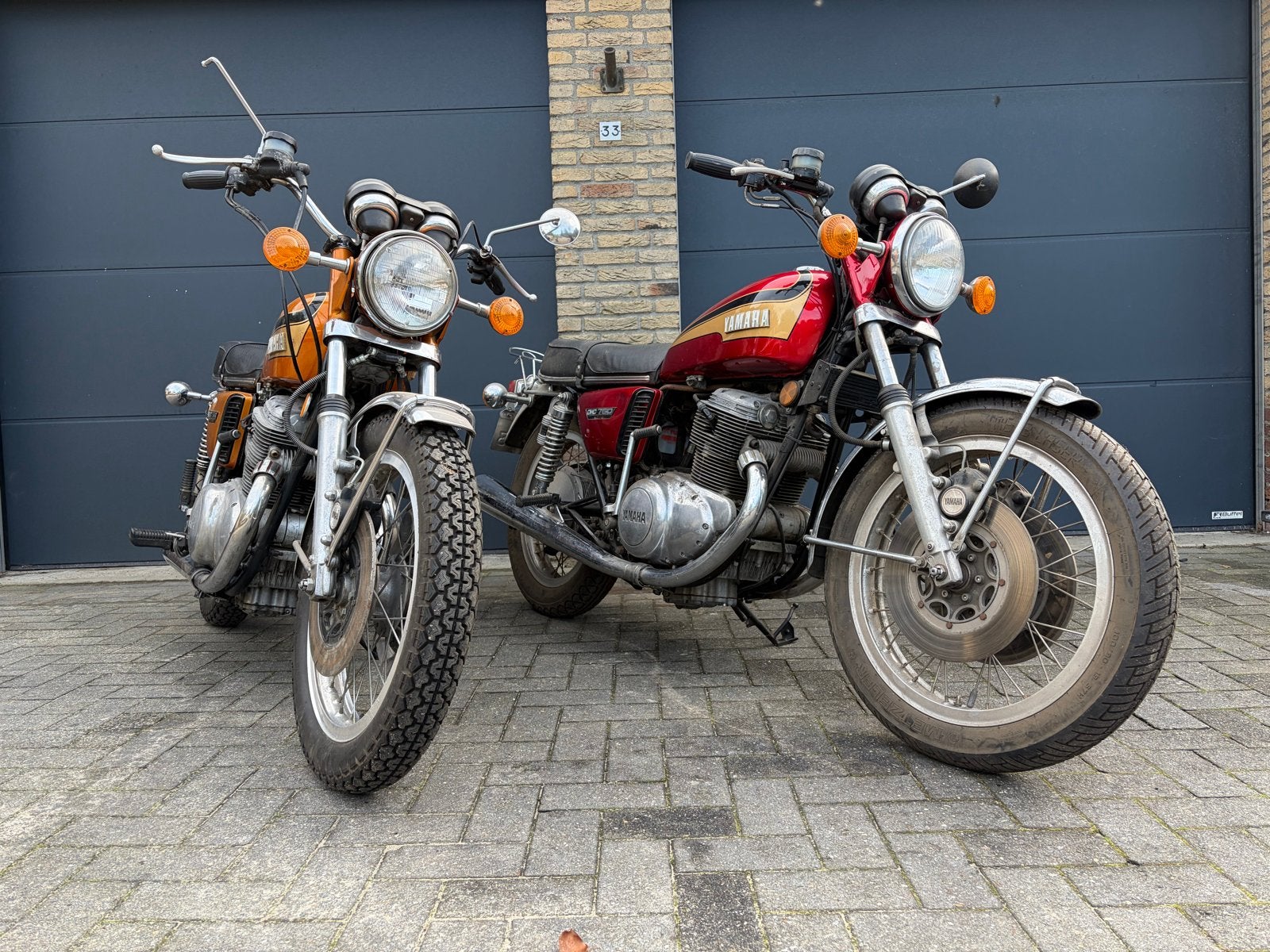 2x Yamaha TX750: Restauratieproject met Nederlands Kenteken, Motorrijbewijs A, Gebruikt, Meer dan 35 kW, Overig