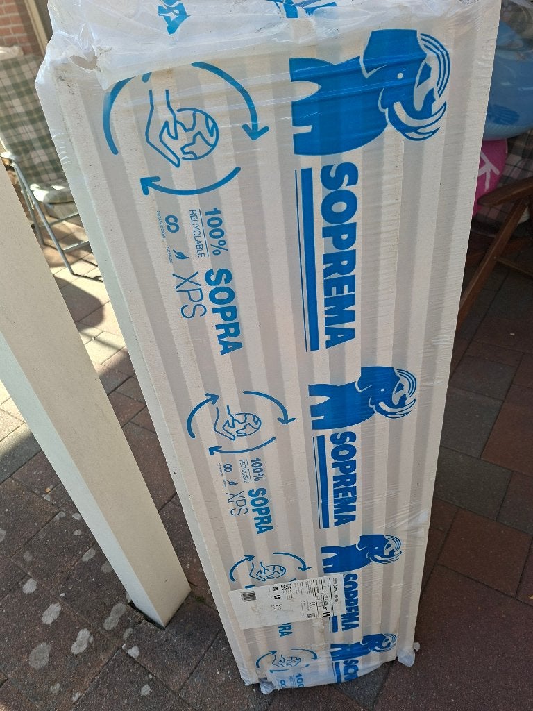 XPS SL Isolatieplaten, Ophalen, Dakisolatie, 4 tot 8 cm, Nieuw