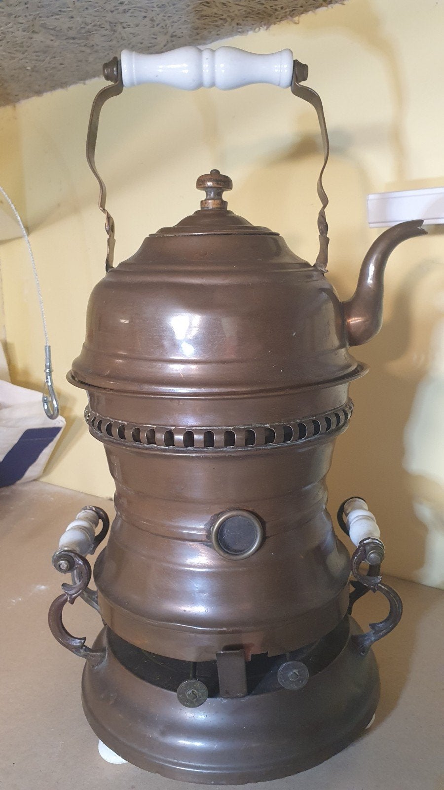Antieke koperen theeketel / samovar, Ophalen