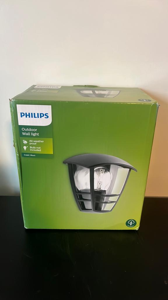 Philips buitenlamp Creek Zwart meerdere modellen, Ophalen of Verzenden, Nieuw