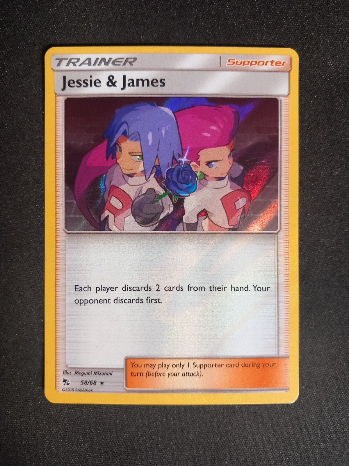 Pokemon Jessie & James 58/68 Hidden Fates Holo Good, Verzenden, Zo goed als nieuw