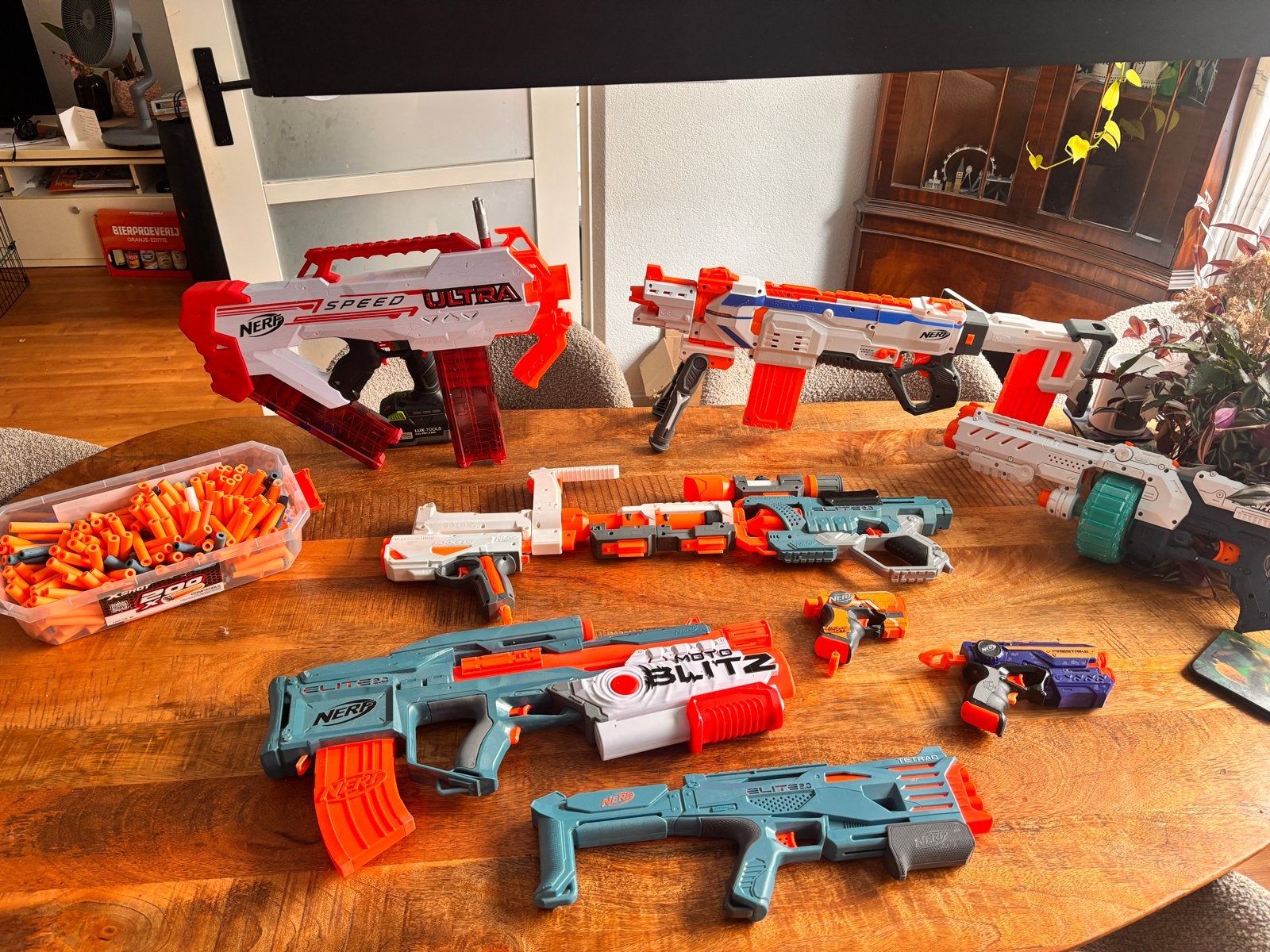 Grote Nerf Blaster Collectie met veel pijltjes, Ophalen, Gebruikt, Jongen of Meisje