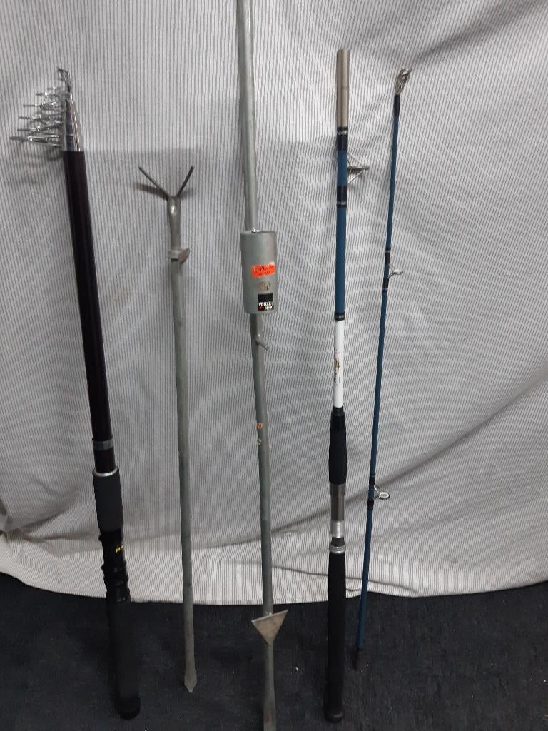 visspullen wit vis  alles in een koop €20, Watersport en Boten, Ophalen, Gebruikt, Werphengel